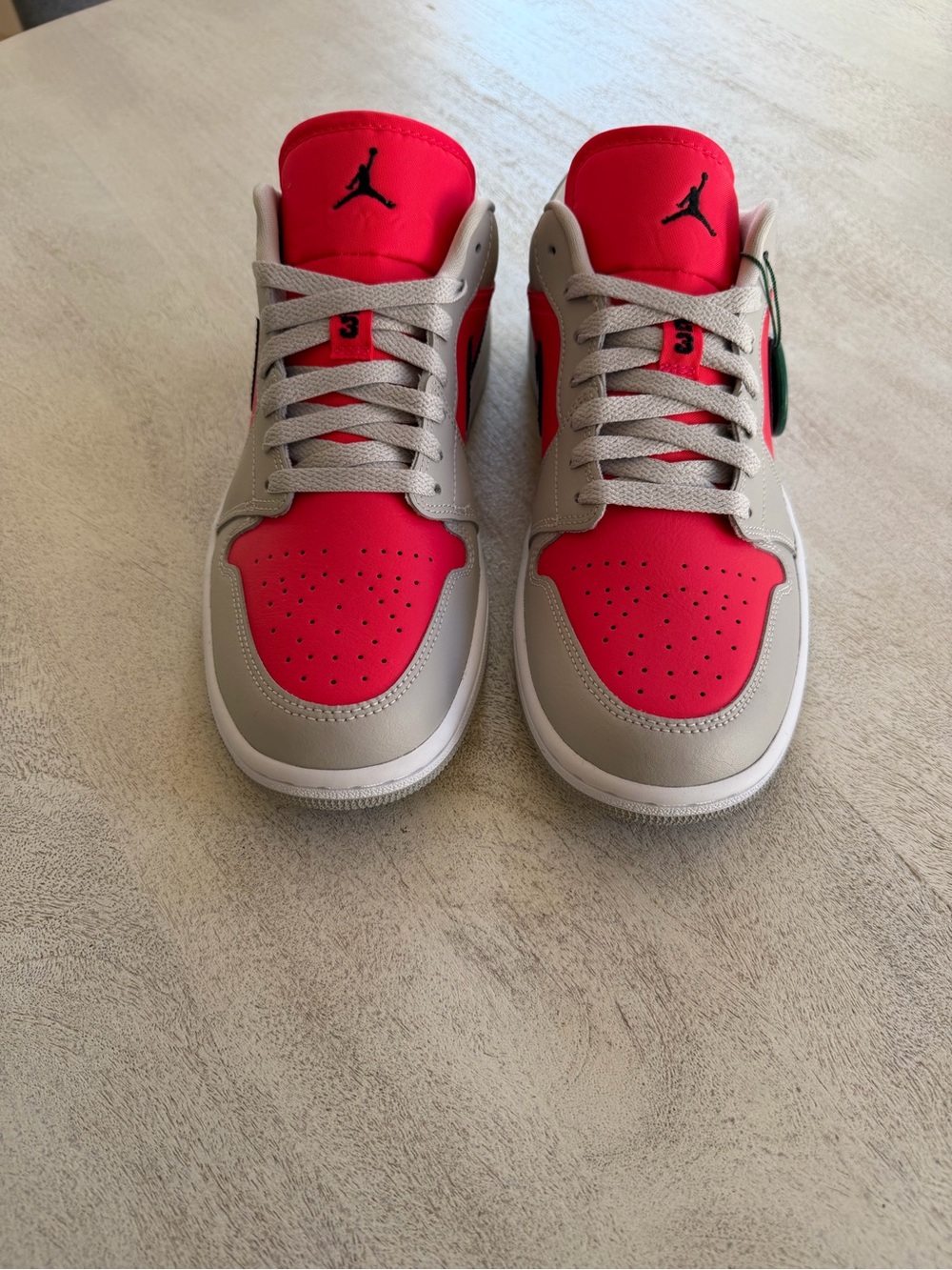 Jordan 1 Retro Low Light Iron Ore - Siren Red